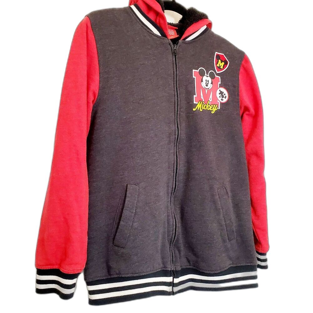Disney Mickey Mouse Boys Hoodie Zip Front Size XL GUC - Picture 2 of 10